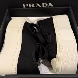 Prada Calzature Donna Cotton Sneakers | Size 8 | New, Never Worn